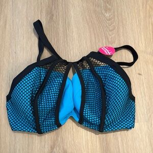 NWT Curvy Kate 32G Catch of the Day Padded Plunge Bikini Bra